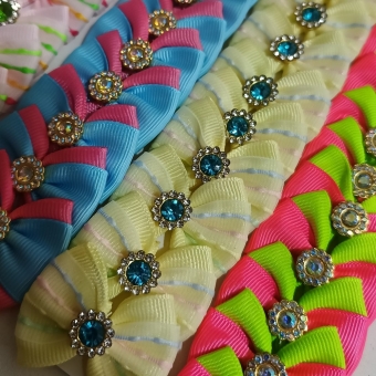 Laço Duplo M - Princesas - Pacote com 50und