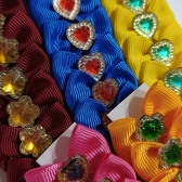 Laço P - Brilhos Diversos - Pacote com 50und