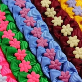 Laço P - Florzinha de Tecido - Pacote com 50und