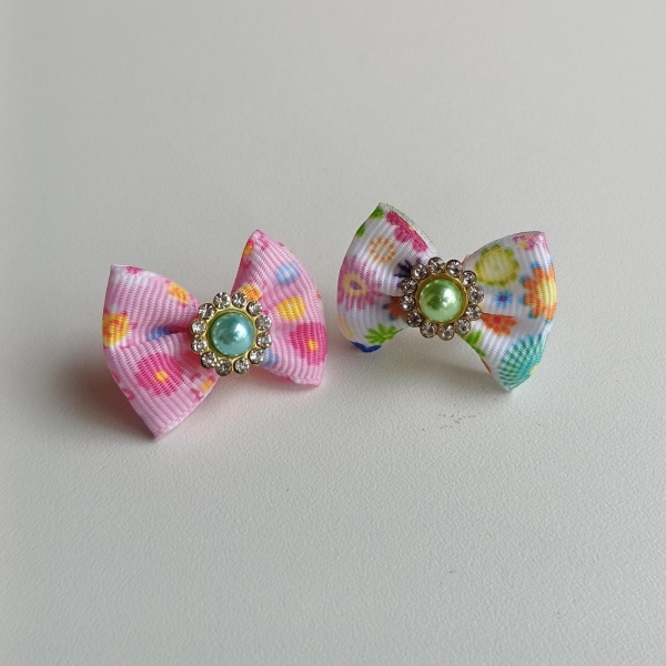 Laço P - Floral - Pacote com 50und