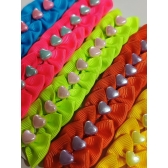 Laço P - Coração Colorido - Pacote com 50und