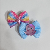 Laço M - Fundo do mar e estrela - Pacote com 50und