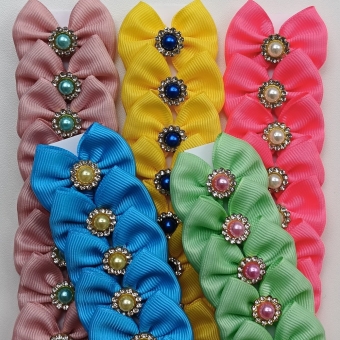 Laço M - Brilhinhos - Pacote com 50und