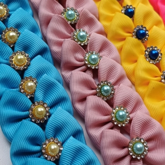 Laço M - Brilhinhos - Pacote com 50und