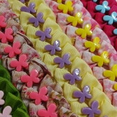 Laço de Gorgurão M - Borboleta - Pacote com 50und