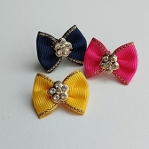 Laço P - Flor Dourada - Pacote com 30und