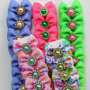 Laço P - Floral - Pacote com 50und