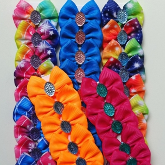 Laço M - Colorido - Pacote com 50und
